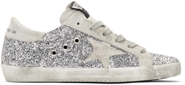golden goose silver sparkle