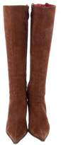 Thumbnail for your product : Cesare Paciotti Fur-Trimmed Knee-High Boots