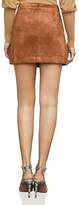 Thumbnail for your product : BCBGMAXAZRIA Corinne Faux Suede Mini Skirt