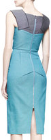 Thumbnail for your product : Roland Mouret Atria Two-Tone Pencil Dress