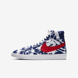 nike high tops blue and red