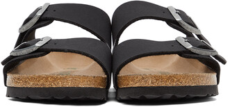 Birkenstock Black Birkibuc Narrow Arizona Sandals