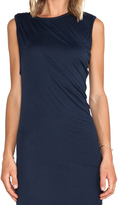 Thumbnail for your product : Heather Asymmetrical Drape Midi Dress