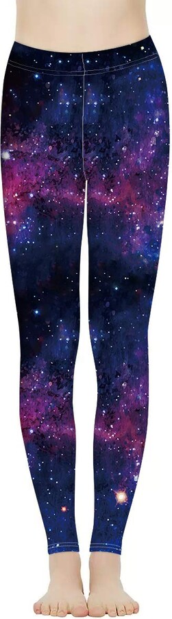 HUGS IDEA Cosmic Space Gym Sport Long Pant for Womens Girl Fitness