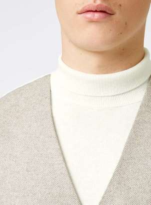 Topman Off White Mini Turtle Neck Sweater