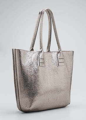 Brunello Cucinelli Large Glossy Textured Leather Tote Bag