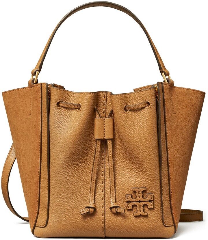 Tory Burch McGraw Drawstring Leather Satchel - ShopStyle Shoulder Bags