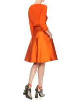 Thumbnail for your product : Carven Orange Belted Satin Skirt
