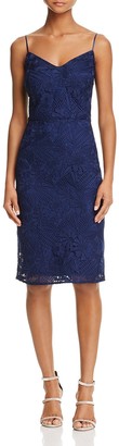 Laundry by Shelli Segal Embroidered Lace Slip Dress