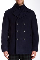 Thumbnail for your product : Ben Sherman Wool Blend Funnel Neck Peacoat