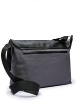 Thumbnail for your product : Perry Ellis Leather and Canvas Messenger Bag