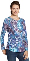 Thumbnail for your product : Chico's Damask Dreams Long Neveah Top