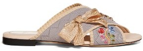 Fendi Women's Embroidered Sandal