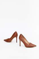 Thumbnail for your product : Wallis Tan Toe Cap Pointed Court Shoe