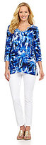 Thumbnail for your product : Tommy Bahama Celeste Palm Linen Tunic