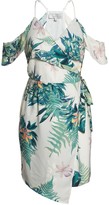Thumbnail for your product : Adelyn Rae Prescilla Cold Shoulder Wrap Dress