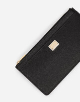 Thumbnail for your product : Dolce & Gabbana Large Dauphine Calfskin Card Holder With Plate