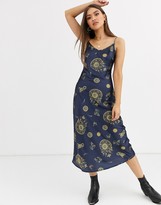 Thumbnail for your product : Neon Rose maxi slip dress in celestial print