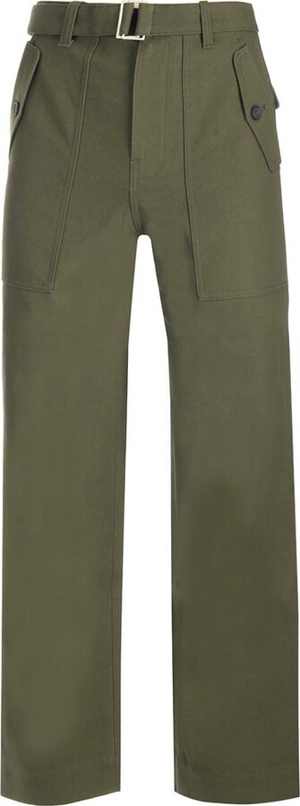 MAISON KITSUNÉ Mid-Waisted Straight-Leg Trousers