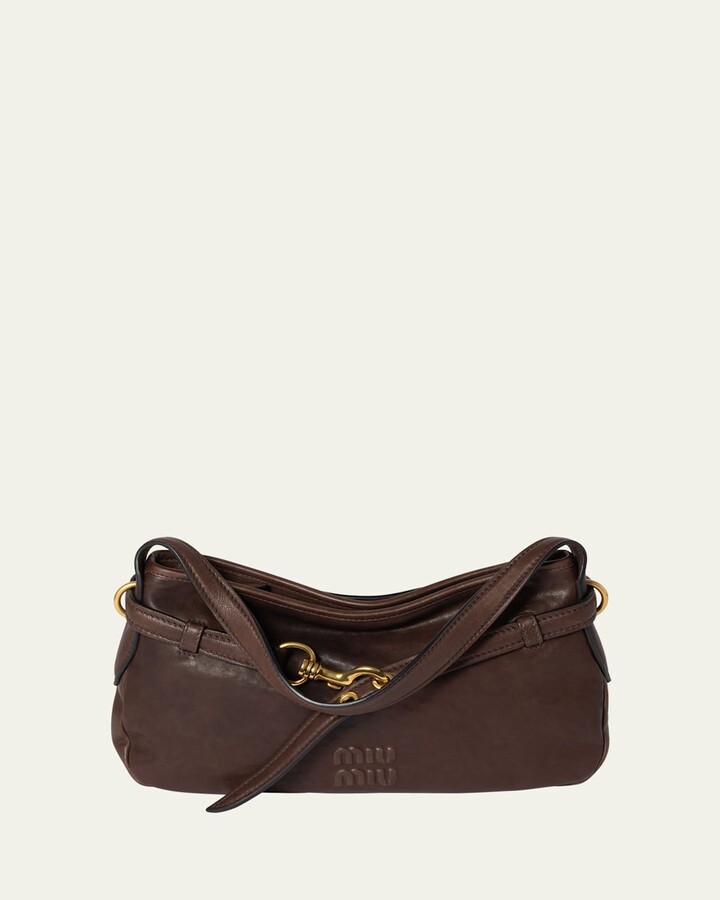 Miu Miu Lambskin Leather Shoulder Bag