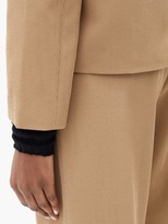 Thumbnail for your product : Sara Lanzi Oversized Double-breasted Wool-blend Jacket - Beige