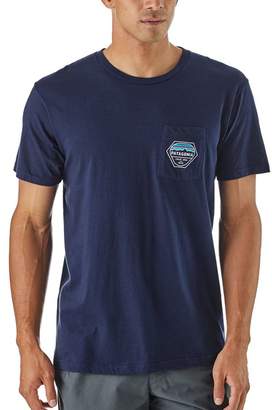 Patagonia Men's Fitz Roy Hex Organic Cotton Pocket T-Shirt