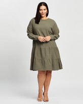 Thumbnail for your product : Atmos & Here Atmos&Here Curvy - Women's Green Mini Dresses - Delany Mini Dress - Size 18 at The Iconic