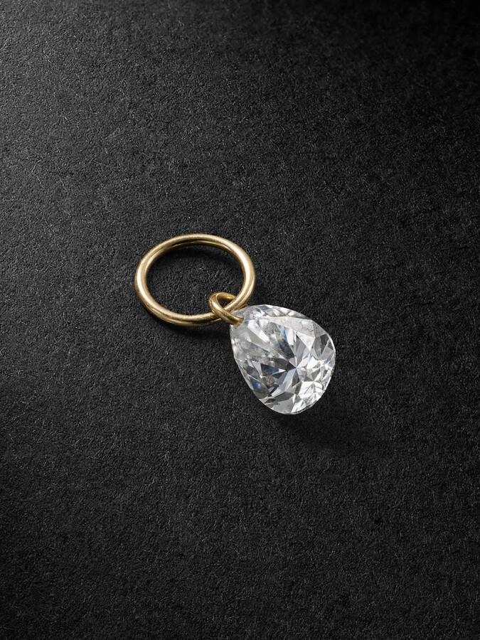 Lightning Bolt 18kt white gold reversible single earring with diamonds and  sapphires in white - Maria Tash | Mytheresa