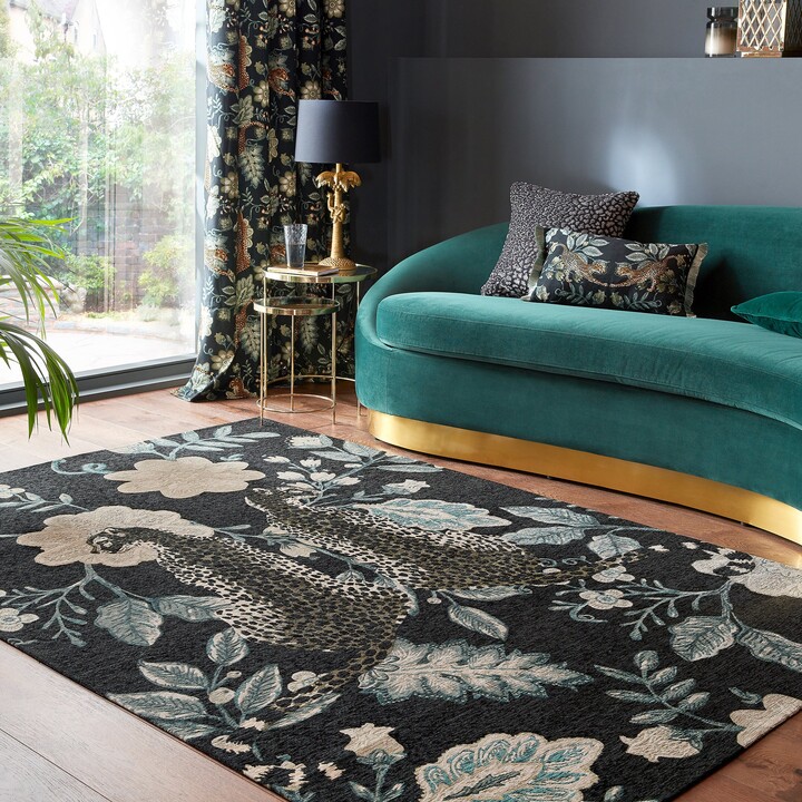 Dunelm Cheetah Chenille Flatweave Rug MultiColoured ShopStyle