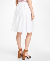 Thumbnail for your product : Brooks Brothers Pleated Cotton Eyelet Skirt
