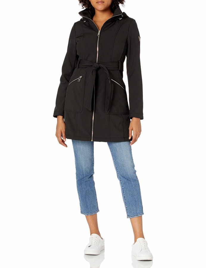 guess black jacket womens