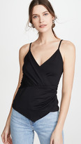 Thumbnail for your product : Susana Monaco Thin Strap Gathered Wrap Top