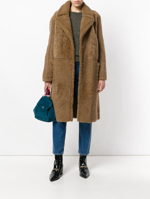 Yves Salomon oversized shearling coat