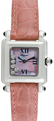 Chopard Vintage Happy Sport Square Stainless Steel & Diamond Watch, 31mm x 23mm