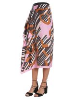 Thumbnail for your product : Carven Midi Foulard Silk Skirt