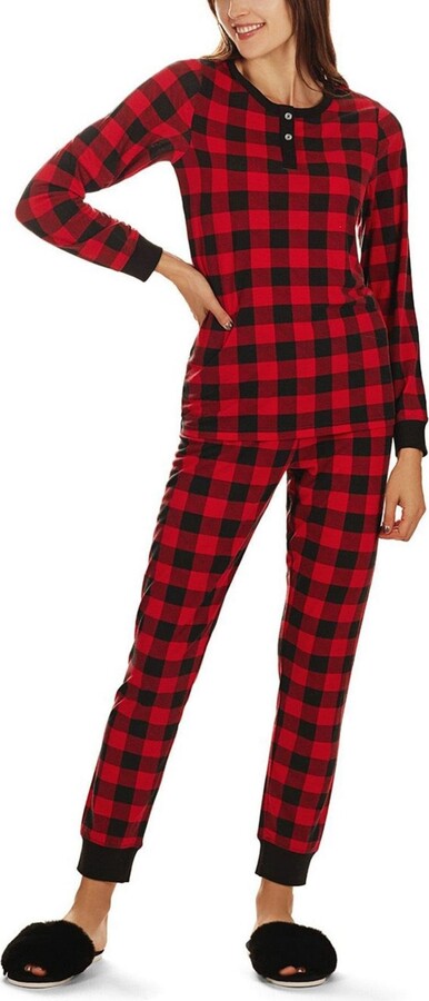 Women's P.J. Salvage, Mad for Plaid Two Piece Lounge Set