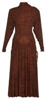 Thumbnail for your product : Proenza Schouler Crocodile-print Jersey Midi Dress - Black Brown
