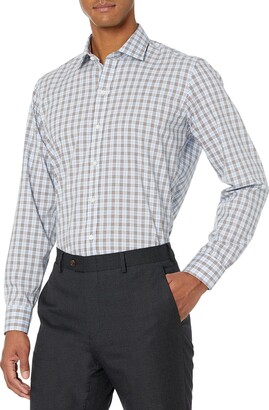Buttoned Down Men's Slim Fit Spread Collar Pattern Dress Shirt