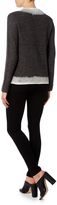 Thumbnail for your product : Linea Textured trim knit jumper