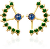 Thumbnail for your product : Aimee Aimer Blue Sapphire And Emerald Beija-Flor Earrings