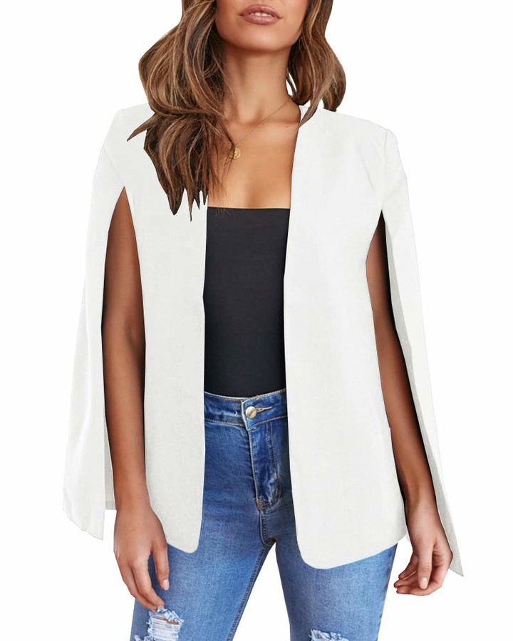white cape blazer uk