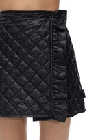 Thumbnail for your product : Moncler Padded Nylon Mini Skirt W/ Ruffle Detail