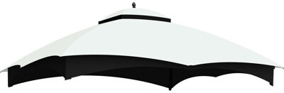 Latitude Run Replacement Canopy Of 'S Gazebo 10X12 Protected Water-Repellent Fade  With Air Vent And Drainage Settings 10X12 Top Ventilation