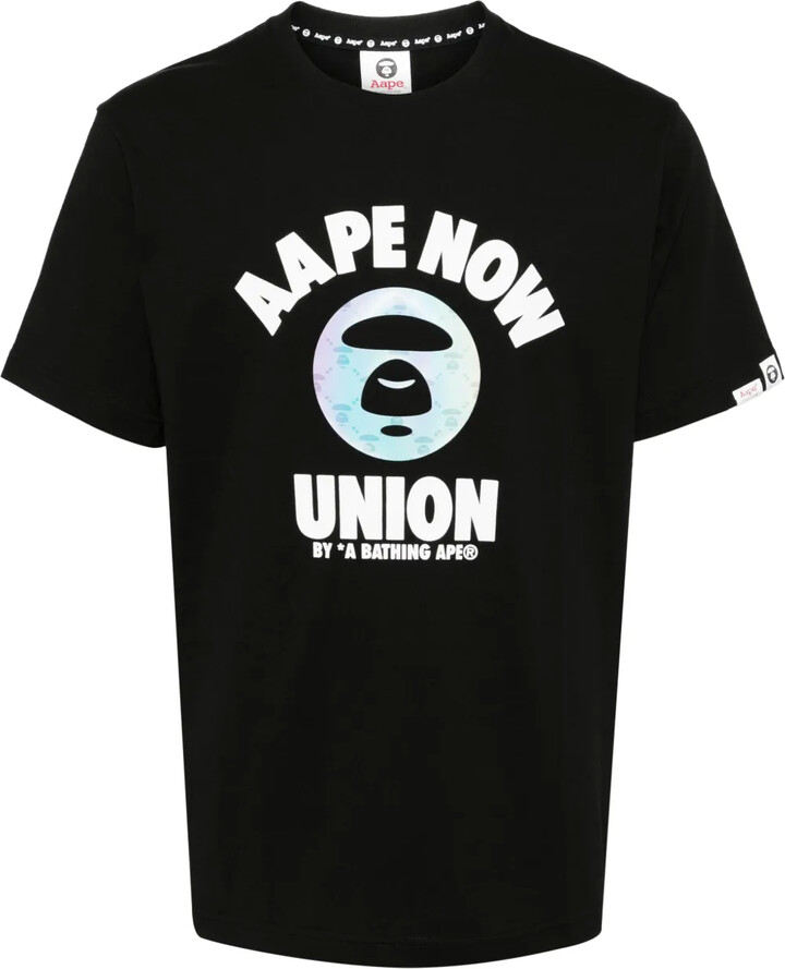 AAPE BY *A BATHING APE® graphic-print cotton T-shirt