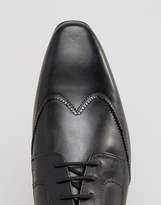 Thumbnail for your product : Frank Wright Brogue Wing Tip Shoes in Black