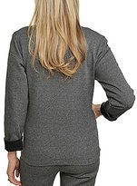 Thumbnail for your product : Allison Daley Zip-Front Houndstooth San Remo Knit Jacket