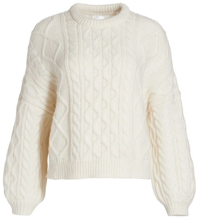 Anine Bing Irina Cable Knit Sweater - ShopStyle