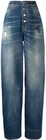 Thumbnail for your product : MM6 MAISON MARGIELA Distressed Straight-Leg Jeans