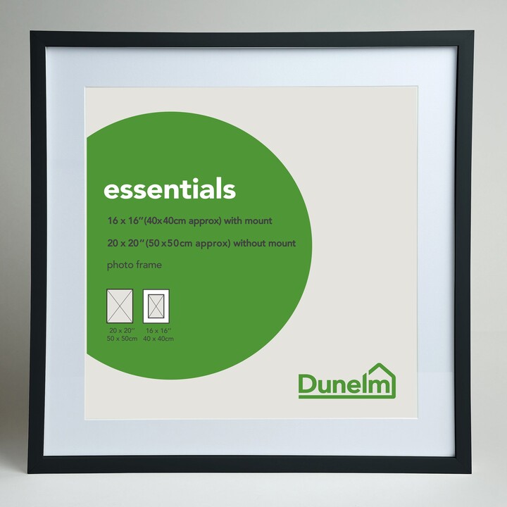 Dunelm Essentials Photo Frame 20" x 20" (50cm x 50cm) Black ShopStyle