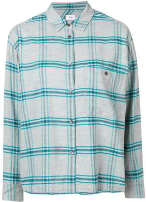 Closed checked button-down shirt